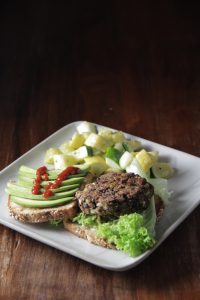 Let's talk Macros protein healthy food protein hamburger
